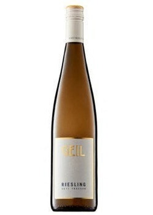 Max Ferdinand Richter Elisenberger Riesling white wine bottle with gold trim label