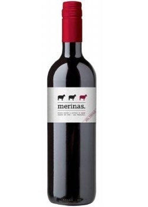 Merinas Tempranillo Organic red wine bottle with sheep logo label