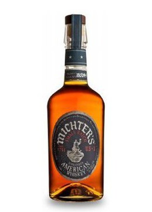 Michter's US*1 Unblended American Whiskey 700ML bottle with amber liquid and dark blue neck label
