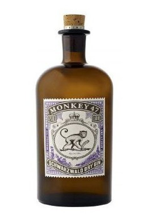 Monkey 47 Schwarzwald Dry Gin 500ML amber bottle with cork stopper and German label