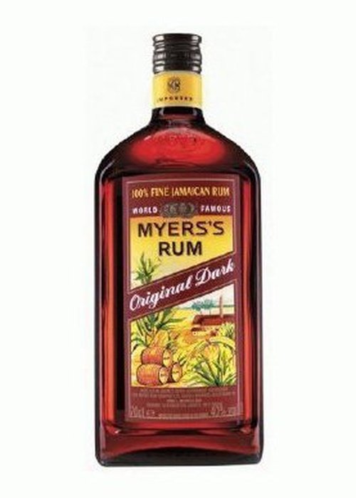 Myers's Original Dark Rum 700ml bottle with red and yellow label showing Jamaican rum branding