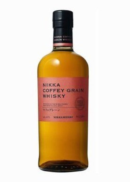 Nikka Coffey Grain Whisky 700ml bottle with pink label and black cap