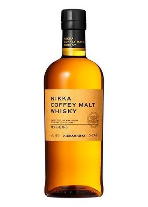 Nikka Coffey Malt Whisky 700ml amber glass bottle with black label and gold text