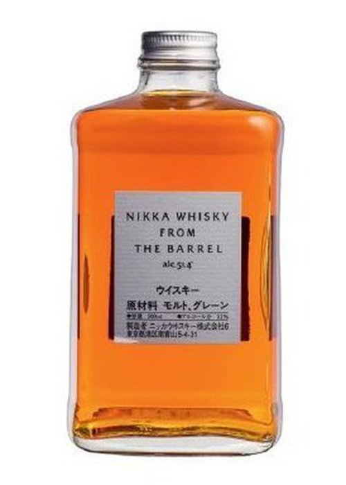 Nikka Whisky From The Barrel 500ml amber malt and grain whisky bottle