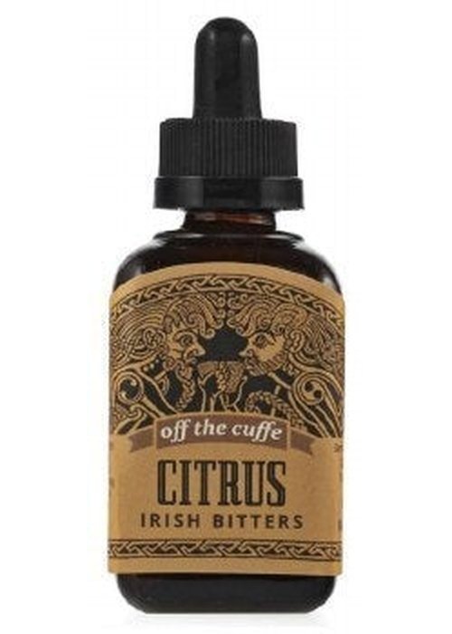 Off The Cuffe Marmalade Citrus Bitters 50ml amber bottle with Celtic knotwork label