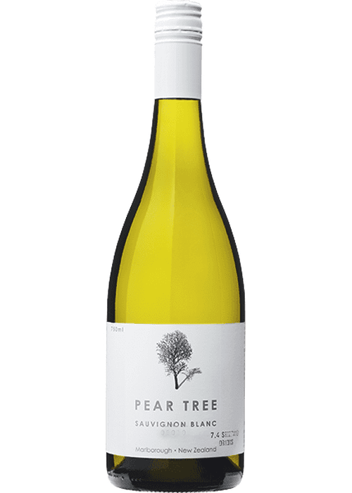 Pear Tree Sauvignon Blanc white wine bottle from New Zealand