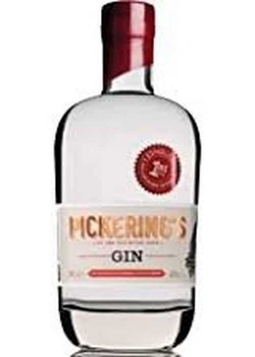 Pickerings Navy Strength Gin 700ml bottle with red foil cap and gold lettering label