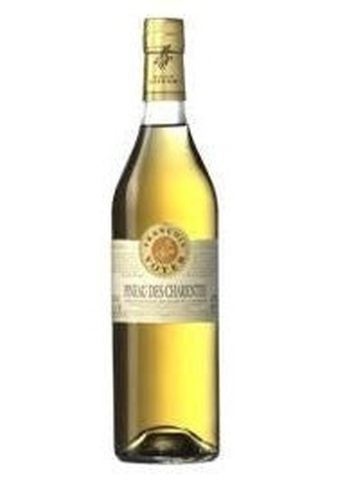 Pineau Des Charentes Blanc Francois Voyer 700ML golden wine bottle with cream label and gold foil