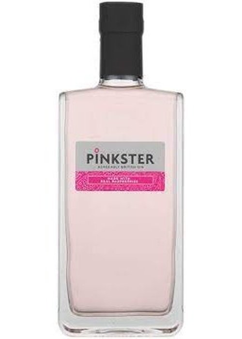 Pinkster 700ML pink classic dry gin bottle with black cap and gray label