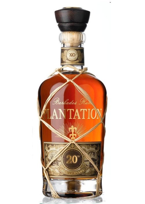 Plantation 20th Anniversary XO Rum 700ml with rope detail and wooden stopper
