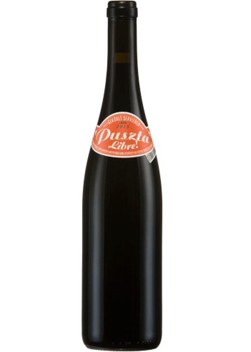 Puszta Libre Claus Preisinger red wine bottle with orange label