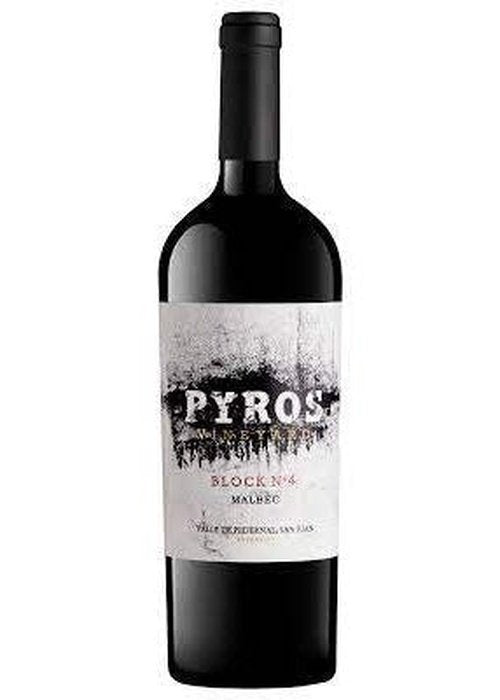 Pyros Malbec Single Vineyard Block No 4 red wine bottle from Pedernal Valley