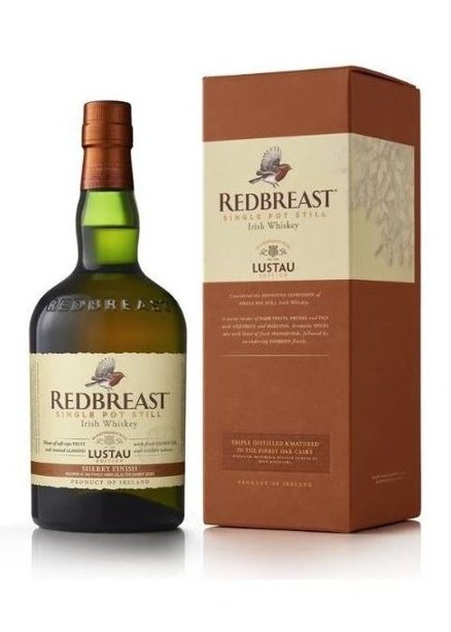 Redbreast Lustau Edition Single Pot Still Irish Whiskey 700ml bottle and box with sherry finish label