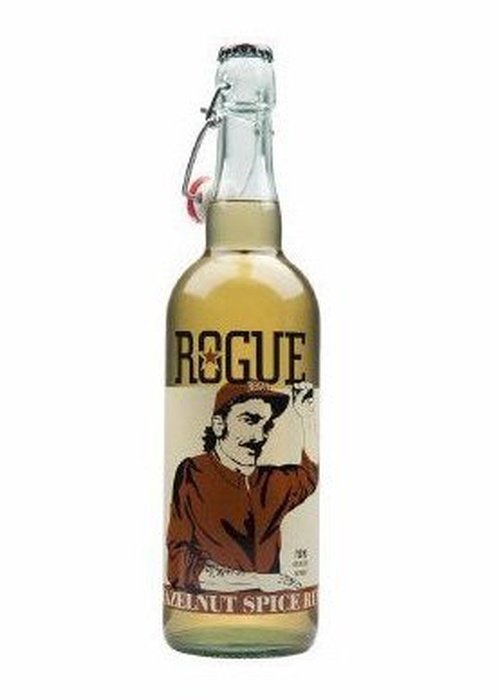 Rogue Hazelnut Spice Rum 750ml bottle with swing-top cap and vintage label