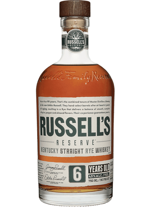 Russell's Reserve 6 Year Old Rye Whiskey 750ML