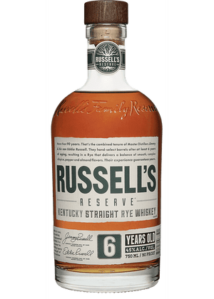 Russell's Reserve 6 Year Old Rye Whiskey 750ML