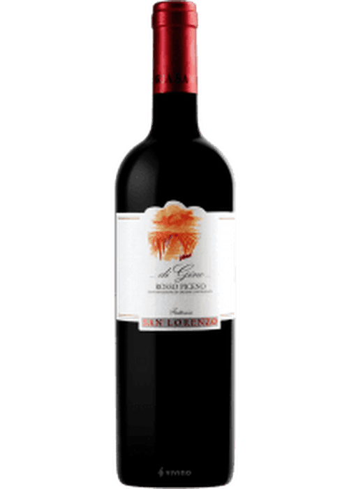 San Lorenzo di Gino red wine bottle with tree label design