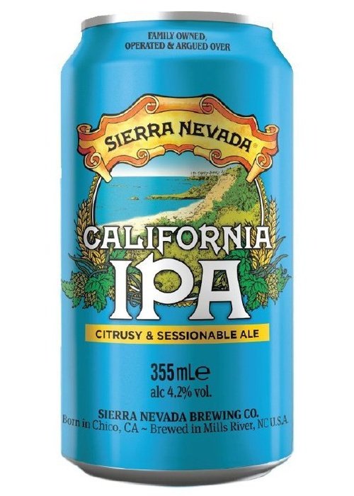 Sierra Nevada California IPA 355ml can with citrusy session ale label