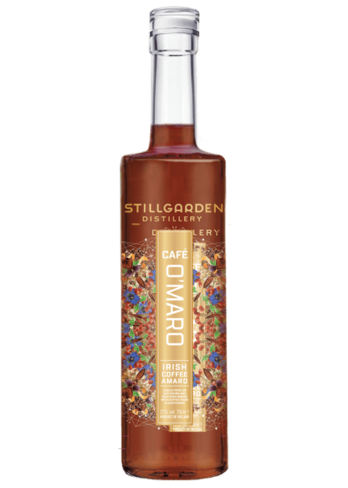 Stillgarden Café O'Maro 700ml Irish Coffee Amaro liqueur bottle with botanical label