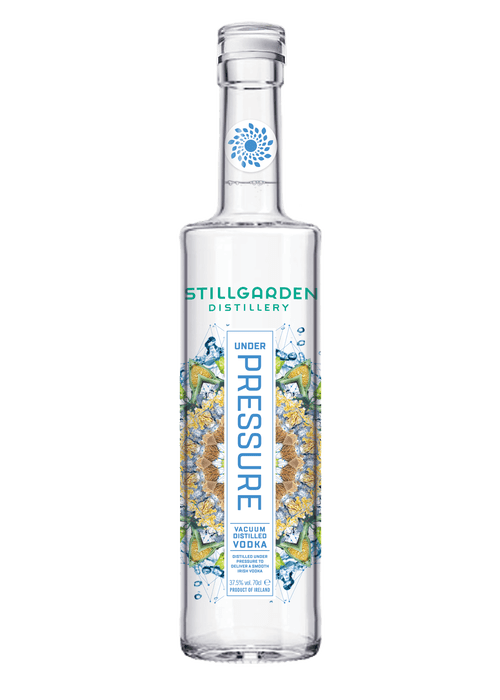 Stillgarden Under Pressure vacuum distilled Irish vodka 700ml bottle with botanical label