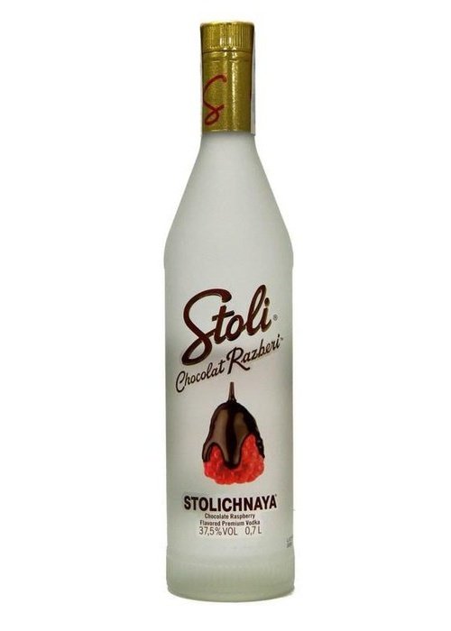 Stolichnaya Chocolat Razberi 700ml chocolate raspberry flavored vodka bottle