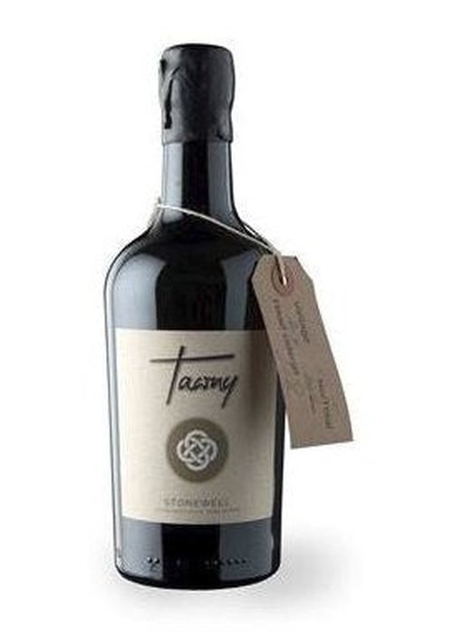 Stonewell Tawny 500ml dark cider bottle with cream label and foil neck