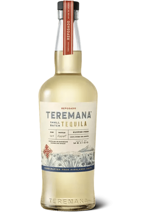 Teremana Reposado Tequila 750ml small batch agave bottle with cream label and red neck band