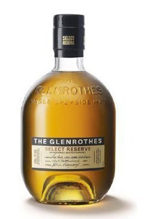 The Glenrothes 12 Year Old Single Malt Whisky bottle with Select Reserve label