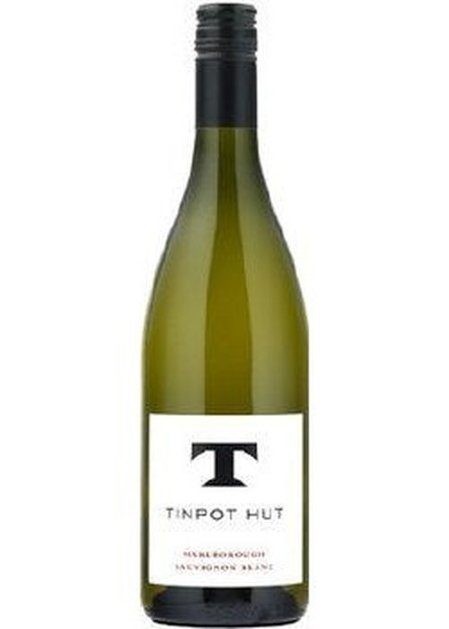 Tinpot Hut Marlborough Sauvignon Blanc white wine bottle with black screw cap