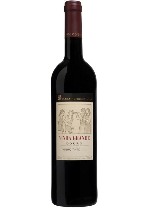 Casa Ferreirinha Vinha Grande Douro red wine bottle with cream label and crest