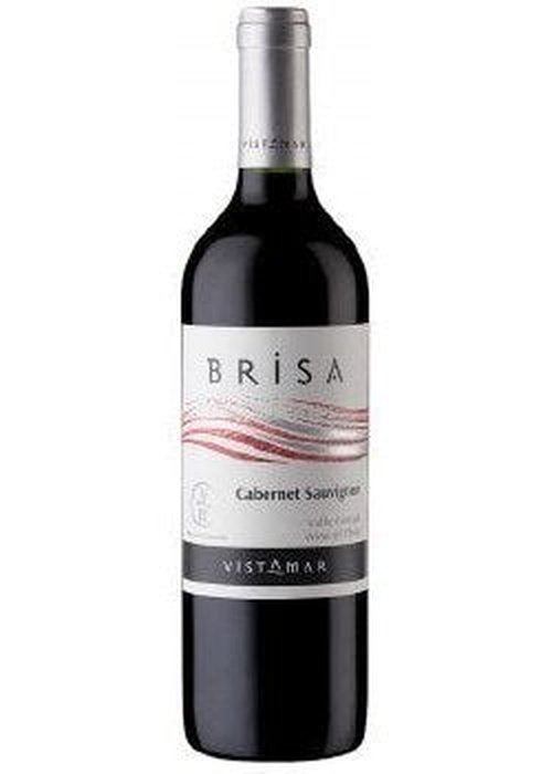 Vistamar Brisa Cabernet Sauvignon red wine bottle with silver foil and white label