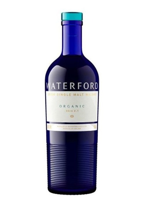 Waterford Gaia Edition 2.1 Organic Irish Single Malt Whisky in dark blue glass bottle