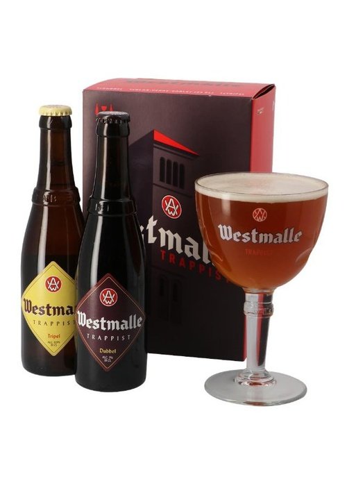 Westmalle Gift Pack 2 bottles & Glass