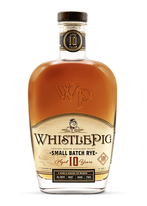 Whistlepig 10 Year Old Small Batch Rye Whiskey 700ml bottle with cork stopper and cream label