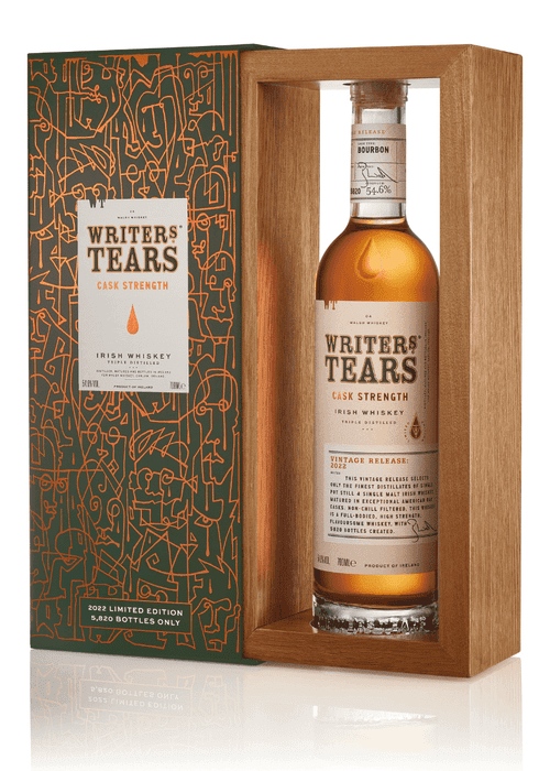 Writers Tears Cask Strength Irish Whiskey 2022 limited edition in wooden box