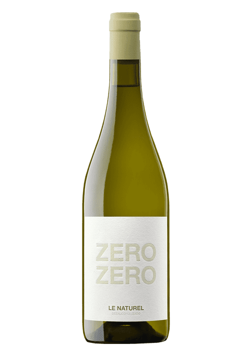 Zero Zero Le Naturel non-alcoholic white wine bottle with minimalist label